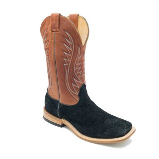 Fenoglio Free Delivery Men's Black Roughout w/ Cognac OPU Style No. 00101727
