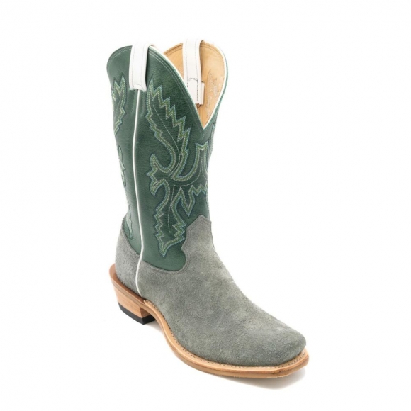 Fenoglio Free Delivery Men's Grey Eagle Roughout w/ Green Mexkite Style No. 00101739