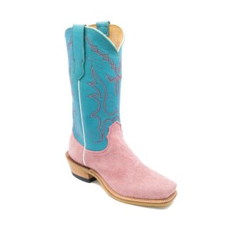Fenoglio Free Delivery Men's Pink Roughout w/ Turquoise Style No. 00101685