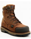 Brand New Hawx Men's 8" Crew Chief Internal Internal Met Guard Work Boots - Composite Toe | Brown