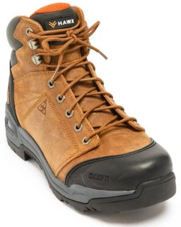 Brand New Hawx Men's Lace To Toe Hiker Boots - Composite Toe | Brown