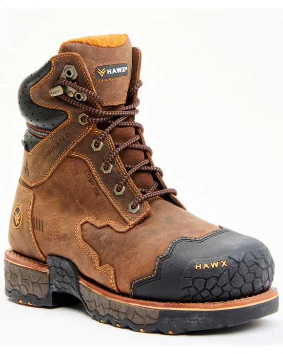 Brand New Hawx Men's Legion Sport Work Boots - Nano Composite Toe | Brown