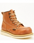 Brand New Hawx Men's 6" Lace-Up Moc Work Boots - Composite Toe | Tan