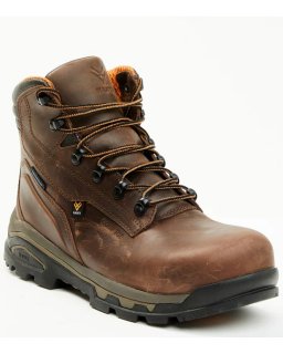 Brand New Hawx Men's Enforcer Pro Work Boots - Composite Toe | Dark Brown