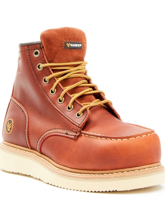 Brand New Hawx Women's 6" Gradient Work Boots - Composite Toe | Brown