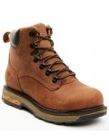 Brand New Hawx Men's 6" Enduro Lace-Up Work Boots - Soft Toe | Dark Brown