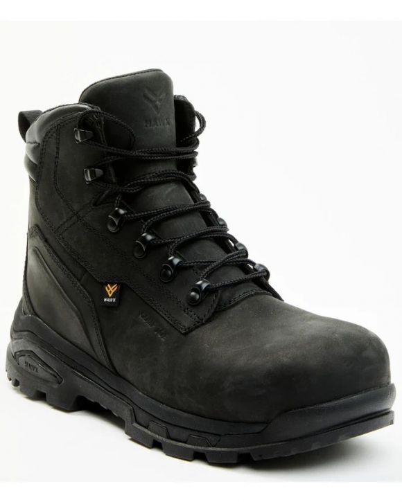Brand New Hawx Men's Enforcer Pro 6" Work Boots - Composite Toe | Black