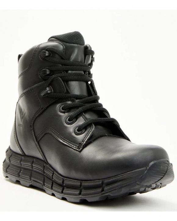 Brand New Hawx Men's 6" Lace-Up Work Boots - Soft Toe | Black