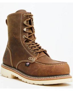Brand New Hawx Men's 8" USA Redesigned Work Boots - Composite Toe | Brown