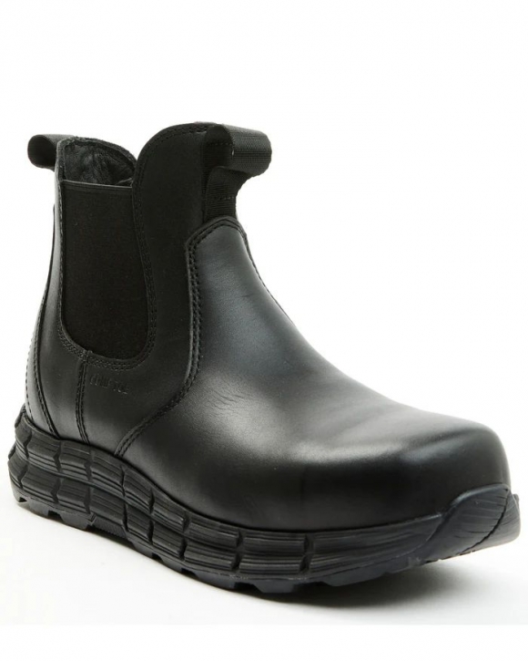Brand New Hawx Men's Athletic Uniform Chelsea Boots - Composite Toe | Black