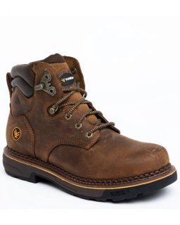Brand New Hawx Men's Crew Chief Work Boots - Soft Toe | Dark Brown
