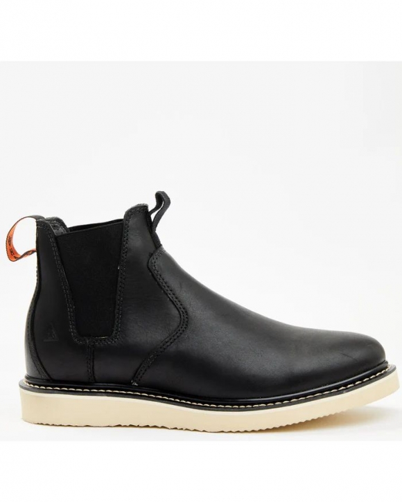 Brand New Hawx Men's Wedge Chelsea Puncture Resistant Work Boots - Soft Toe | Black