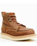 Brand New Hawx Men's 6" Grade Work Boots - Moc Toe | Tan