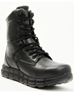 Brand New Hawx Men's 8" Waterproof Work Boots - Composite Toe | Black