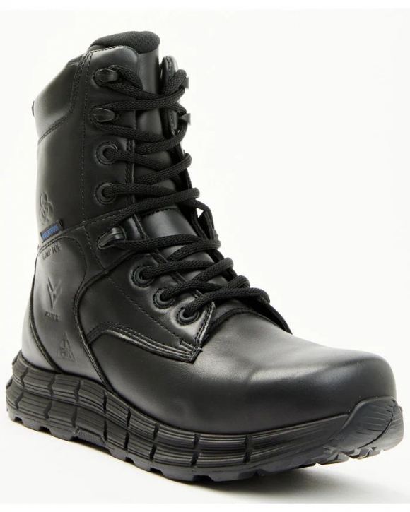 Brand New Hawx Men's 8" Waterproof Work Boots - Composite Toe | Black