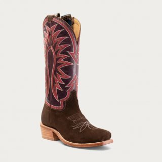 NEW ARRIVALS HYER BOOTS WOMEN'S ROSE HILL - Eggplant/Chocolate