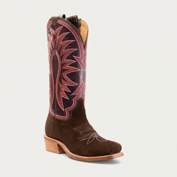 NEW ARRIVALS HYER BOOTS WOMEN'S ROSE HILL - Eggplant/Chocolate