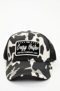 Special Offer Idyllwind Women's Crazy Heifer Cow Print Baseball Cap | Black