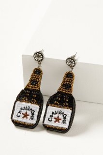 Special Offer Idyllwind Women's Laramie Champagne Beaded Earrings | Black