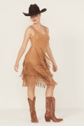 Special Offer Idyllwind Women's Tina Faux Suede Fringe Mini Dress | Tan Special Offer Idyllwind Women's Tina Faux Suede Fringe Mini Dress | Tan