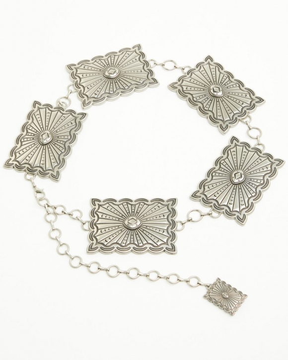 Special Offer Idyllwind Women's Chambley Large Concho Chain Belt | Silver Special Offer Idyllwind Women's Chambley Large Concho Chain Belt | Silver