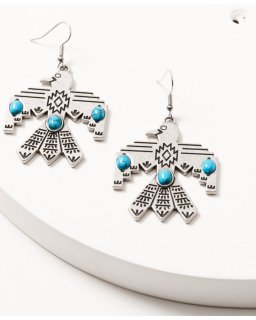 Special Offer Idyllwind Women's Truxton Thunderbird Earrings | Silver Special Offer Idyllwind Women's Truxton Thunderbird Earrings | Silver