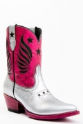 Special Offer Idyllwind Women's Metallic Star Inlay Roadie Western Booties - Round Toe | Pink