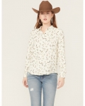 Special Offer Idyllwind Women's Snowden Floral Print Long Sleeve Featherlight Western Shirt | Cream