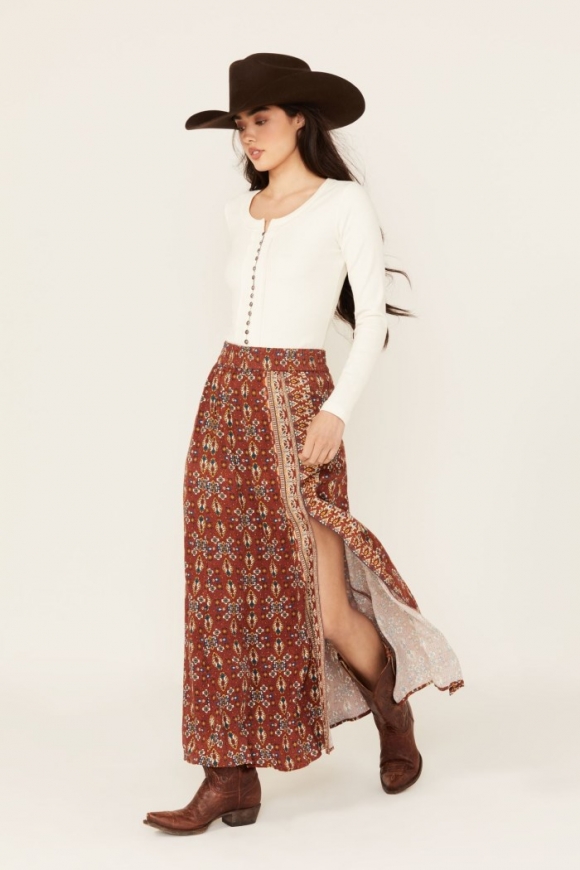 Special Offer Idyllwind Women's Princeton Maxi Skirt | Caramel