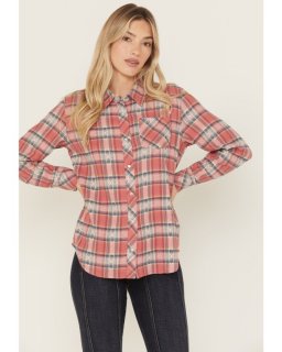 Special Offer Idyllwind Women's Savoy Plaid Print Long Sleeve Pearl Snap Flannel Shirt | Rose Special Offer Idyllwind Women's Savoy Plaid Print Long Sleeve Pearl Snap Flannel Shirt | Rose