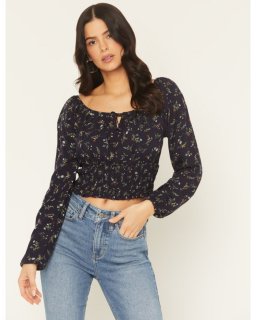 Special Offer Idyllwind Women's Turner Ditsy Floral Print Long Sleeve Top | Indigo Special Offer Idyllwind Women's Turner Ditsy Floral Print Long Sleeve Top | Indigo