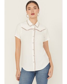 Special Offer Idyllwind Women's Ivory Featherlight Short Sleeve Snap Stretch Western Shirt | Ivory Special Offer Idyllwind Women's Ivory Featherlight Short Sleeve Snap Stretch Western Shirt | Ivory
