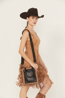 Special Offer Idyllwind Women's Elaine Boot Stitch Crossbody Bag | Black