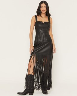 Special Offer Idyllwind Women's Payson Faux Leather Fringe Midi Skirt | Black Special Offer Idyllwind Women's Payson Faux Leather Fringe Midi Skirt | Black
