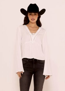 Special Offer Idyllwind Women's Cedar Lace-Up Top | Ivory