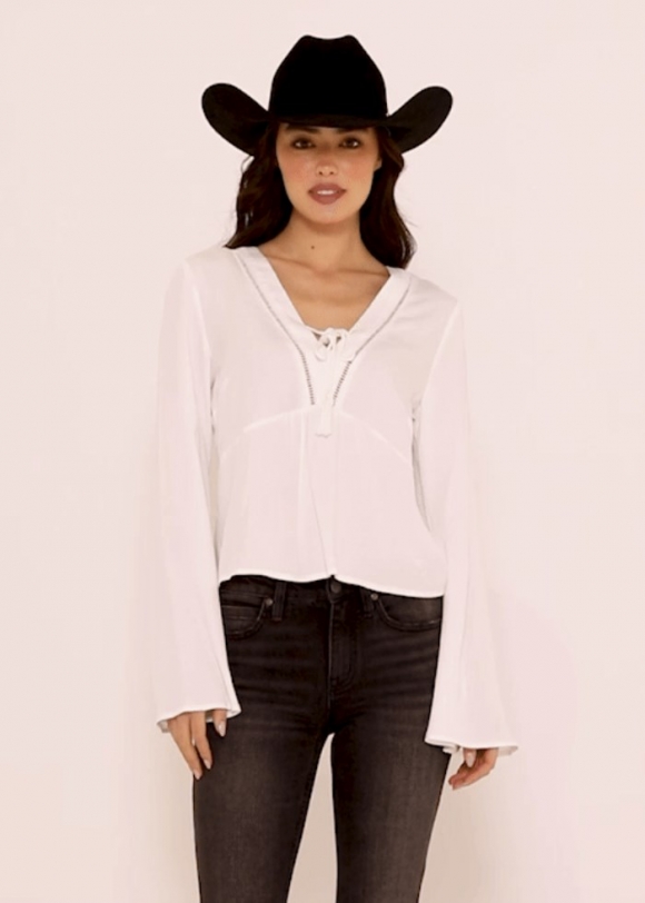 Special Offer Idyllwind Women's Cedar Lace-Up Top | Ivory Special Offer Idyllwind Women's Cedar Lace-Up Top | Ivory