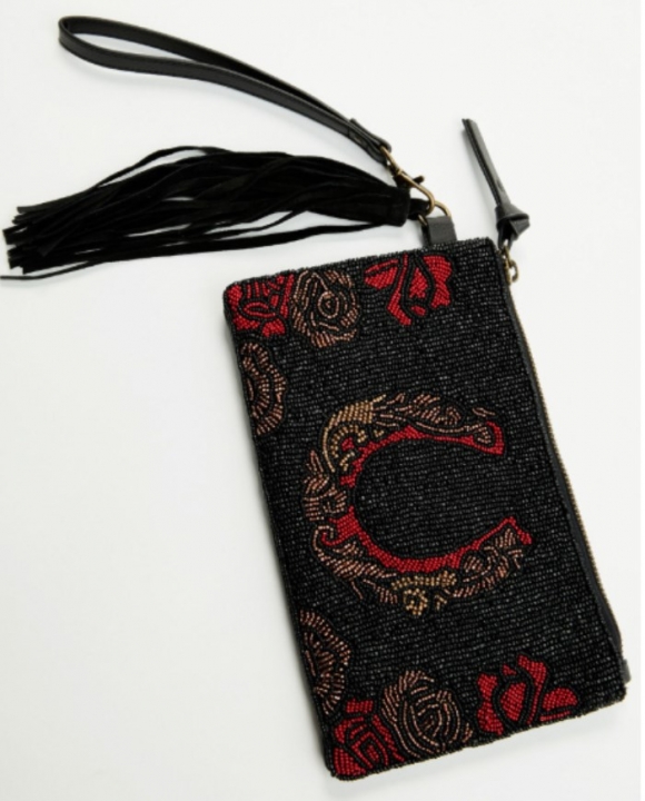 Special Offer Idyllwind Women's Rose Seed Bead Wristlet Clutch | Black