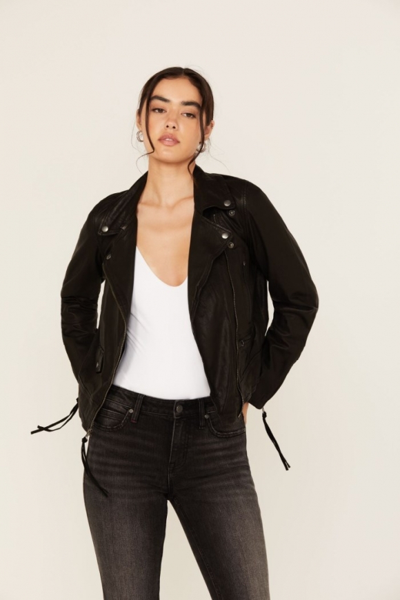 Special Offer Idyllwind Women's Ashton Leather Moto Jacket | Black Special Offer Idyllwind Women's Ashton Leather Moto Jacket | Black