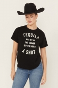 Special Offer Idyllwind Women's Shot Of Tequila Short Sleeve Graphic Tee | Black Special Offer Idyllwind Women's Shot Of Tequila Short Sleeve Graphic Tee | Black