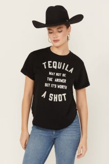Special Offer Idyllwind Women's Shot Of Tequila Short Sleeve Graphic Tee | Black