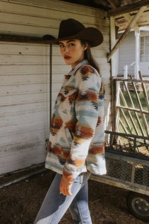 Special Offer Idyllwind Women's Dusk Southwestern Print Shacket | Stone Special Offer Idyllwind Women's Dusk Southwestern Print Shacket | Stone