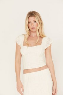 Special Offer Idyllwind Women's Montana Western Lady Lace Cropped Top | Ivory