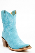Special Offer Idyllwind Women's Wheels Bluebird Suede Fashion Western Booties - Round Toe | Blue