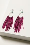 Special Offer Idyllwind Women's Marcella Fuchsia Fringe Earrings | Silver