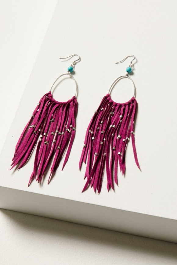 Special Offer Idyllwind Women's Marcella Fuchsia Fringe Earrings | Silver Special Offer Idyllwind Women's Marcella Fuchsia Fringe Earrings | Silver