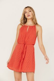 Special Offer Idyllwind Women's Gladiolus Metallic Slip Tie Front Dress | Caramel Special Offer Idyllwind Women's Gladiolus Metallic Slip Tie Front Dress | Caramel