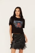 Special Offer Idyllwind Women's Robin Rock & Roll Embellished Graphic Tee | Black