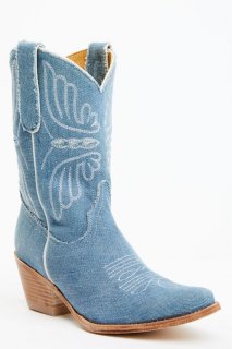 Special Offer Idyllwind Women's Aces Denim Deux Western Boots - Pointed Toe | Blue Special Offer Idyllwind Women's Aces Denim Deux Western Boots - Pointed Toe | Blue