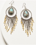 Special Offer Idyllwind Women's Luna Turquoise Chandelier Fringe Earrings | Turquoise