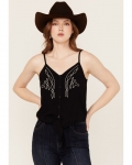 Special Offer Idyllwind Women's Steele Western Embroidered Cami | Black